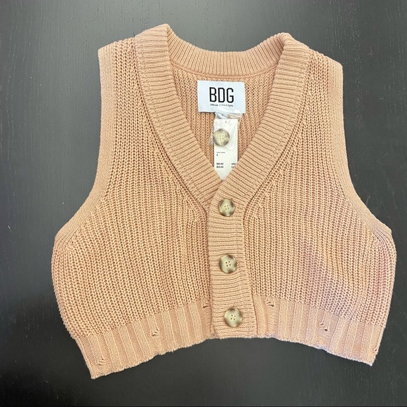 NWT🤩Urban Outfitters Mona Sweater Vest - Picture 4 of 8